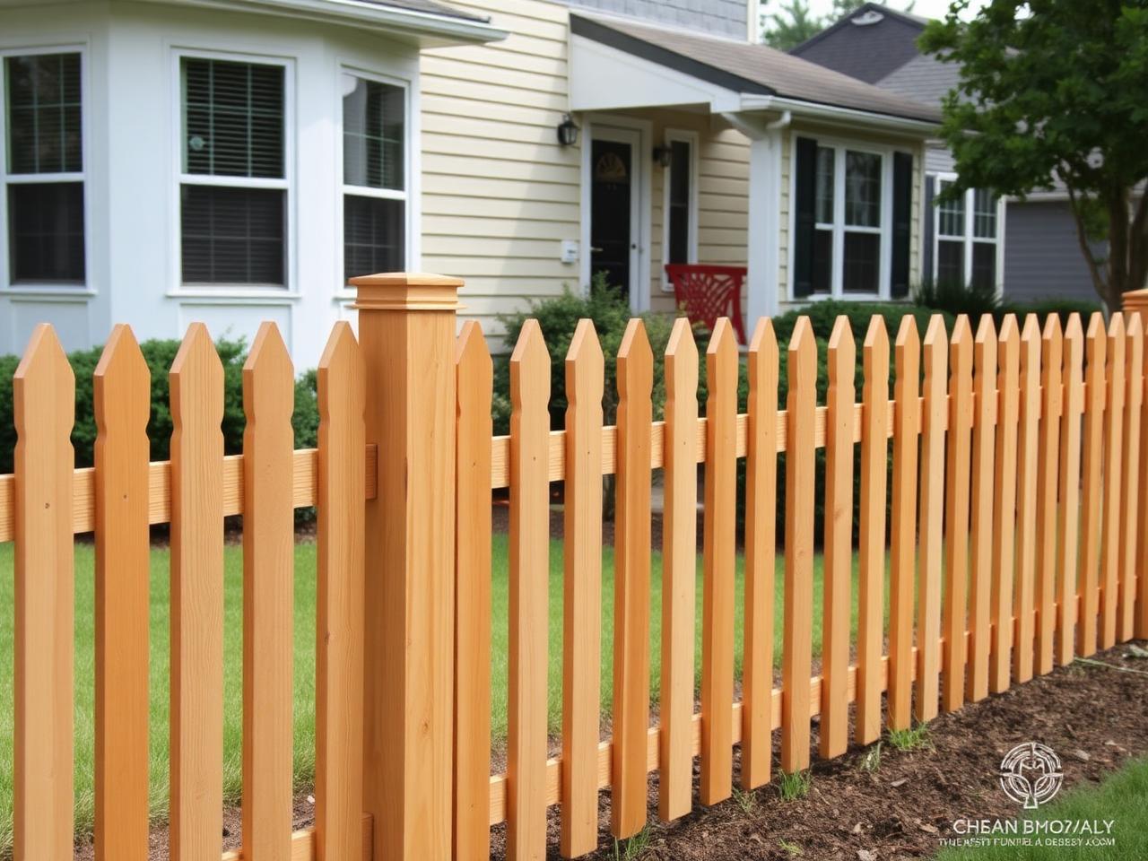 Custom wood fencing